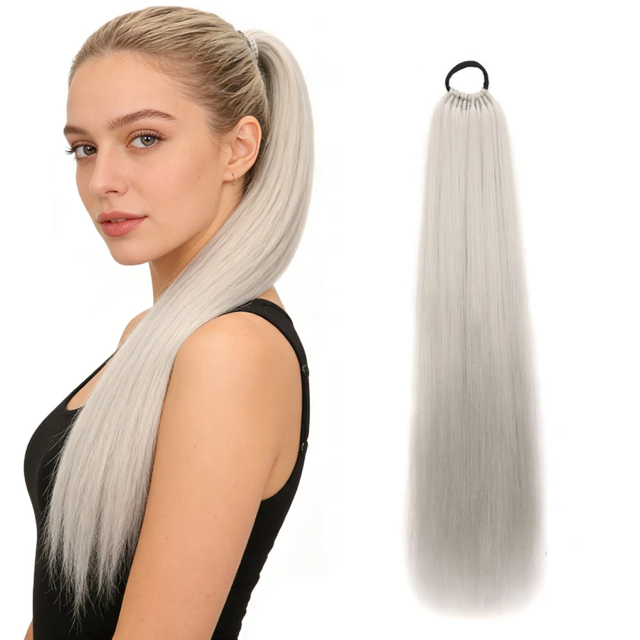 Ponytail Extension Braid Ponytail Extension with Elastic Tie Straight Sleek Wrap Around Braid Hair Extensions Ponytail 24 Inch
Ponytail Extension Braid Ponytail Extension with Elastic Tie Straight Sleek Wrap Around Braid Hair Extensions Ponytail 24 Inch