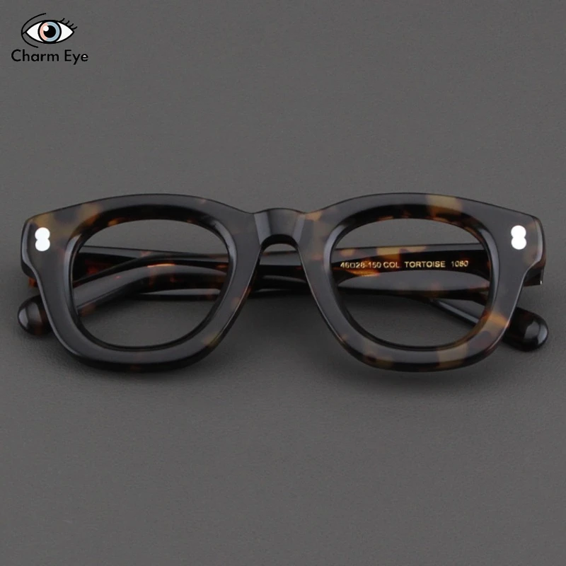 High Quality Tortoiseshell Eyeglass Frame Men Thick Acetate Square Retro Handmade Optical Prescription Glasses for Women Myopia
High Quality Tortoiseshell Eyeglass Frame Men Thick Acetate Square Retro Handmade Optical Prescription Glasses for Women Myopia