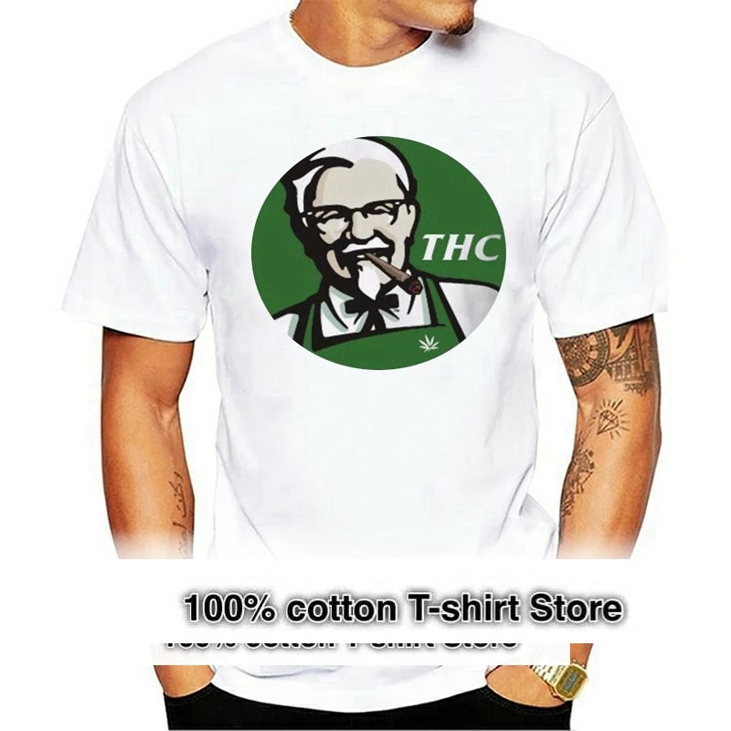KFC T Shirt Sanders Pot Joint Bong Weed Graphic T-shirt Funny Design Short Sleeve Tee Shirt Awesome Healthy Living Fashion
KFC T Shirt Sanders Pot Joint Bong Weed Graphic T-shirt Funny Design Short Sleeve Tee Shirt Awesome Healthy Living Fashion