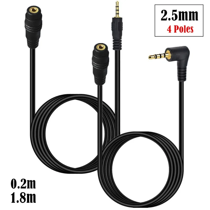 DC2.5mm Gold-plated 4-pole Male-to-female Cable Audio Extension Cable Mobile Phone Adapter Cable DC2.5 M/F
DC2.5mm Gold-plated 4-pole Male-to-female Cable Audio Extension Cable Mobile Phone Adapter Cable DC2.5 M/F