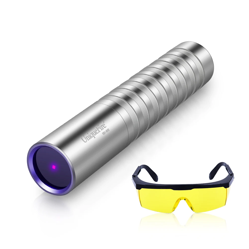 UniqueFire G6 UV365NM Black Light LED Flashlight Ultraviolet with Filter-Detector for Dog Pet Urine Stains Bed Bugs and Scorpion
UniqueFire G6 UV365NM Black Light LED Flashlight Ultraviolet with Filter-Detector for Dog Pet Urine Stains Bed Bugs and Scorpion