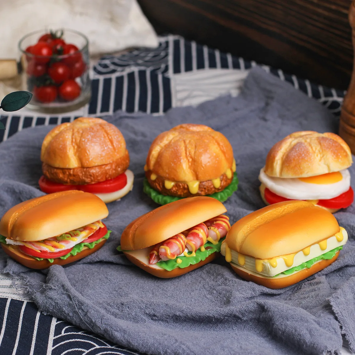 Artificial Tomato Cheese Hot Dog Bread Burger Toast Model Fridge Sticker Home Decor Food Craft Table Ornament Props Decoration
Artificial Tomato Cheese Hot Dog Bread Burger Toast Model Fridge Sticker Home Decor Food Craft Table Ornament Props Decoration