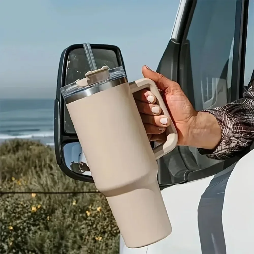1200ML 304 Stainless Steel Insulated Water Bottle,Thermal Coffee Car Cup, Cold Hot Mugs Vacuum Flask With Handle Straw,For Sport
1200ML 304 Stainless Steel Insulated Water Bottle,Thermal Coffee Car Cup, Cold Hot Mugs Vacuum Flask With Handle Straw,For Sport
