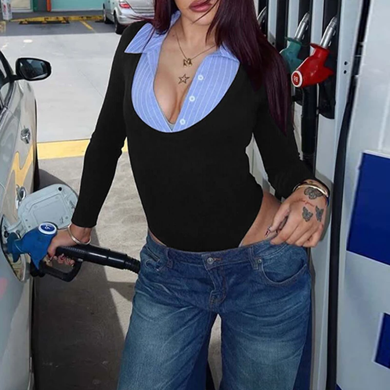 Новый модный облегающий комбинезон 2026 года с длинными рукавами, отложным воротником, на пуговицах, в рубчик, с элементами пэчворка
Новый модный облегающий комбинезон 2026 года с длинными рукавами, отложным воротником, на пуговицах, в рубчик, с элементами пэчворка