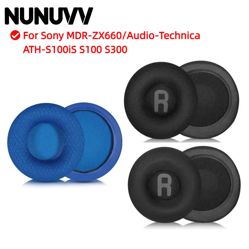 NUNUVV Replacement Breathable football net EarPad for Sony MDR-ZX660/Audio-Technica ATH-S100iS S100 S300 headset Repairing Parts
NUNUVV Replacement Breathable football net EarPad for Sony MDR-ZX660/Audio-Technica ATH-S100iS S100 S300 headset Repairing Parts