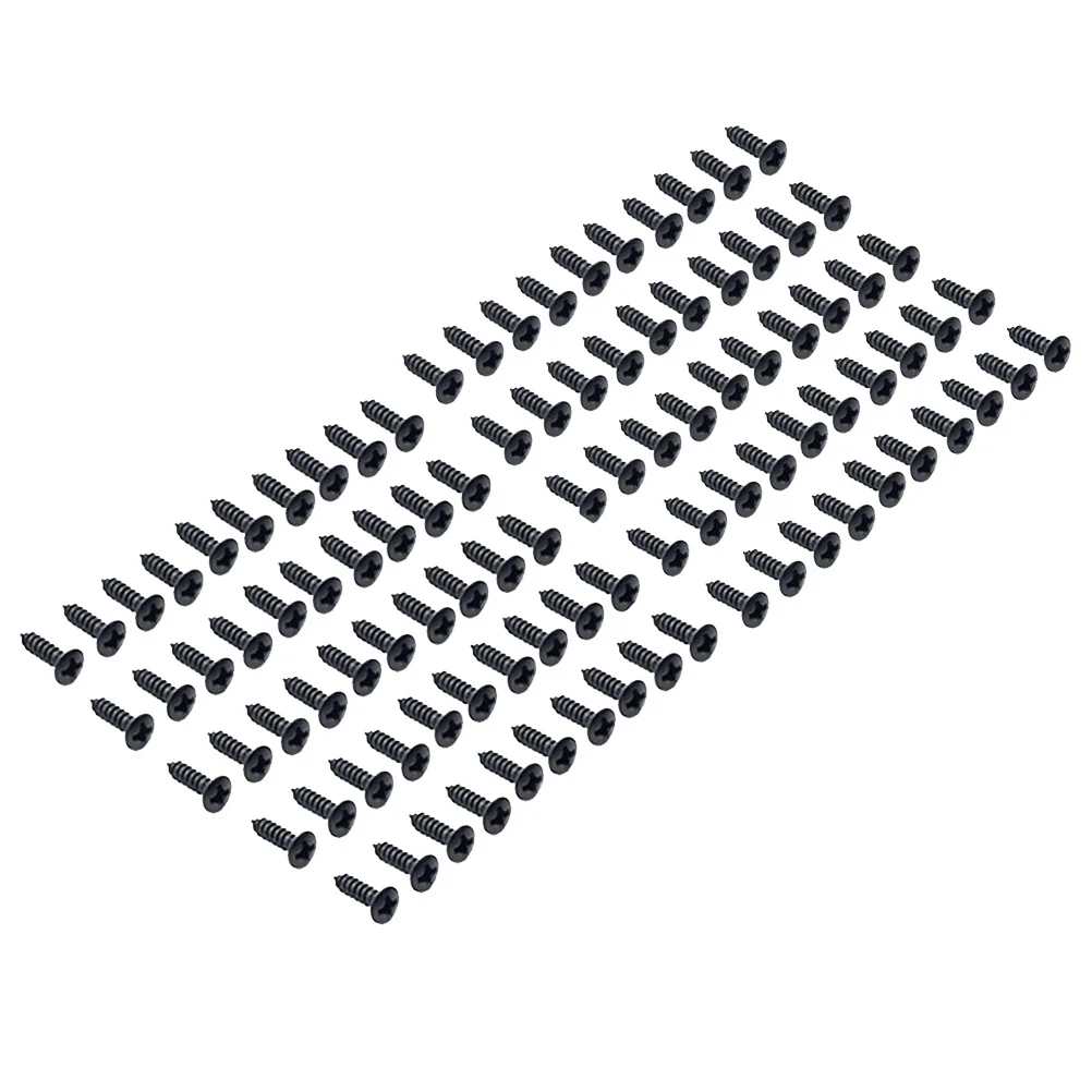 100Pcs Metal Pickguard Screws for Guitar Bass Cover Plate Jack Replacement Accurate Hold Black Screws
100Pcs Metal Pickguard Screws for Guitar Bass Cover Plate Jack Replacement Accurate Hold Black Screws
