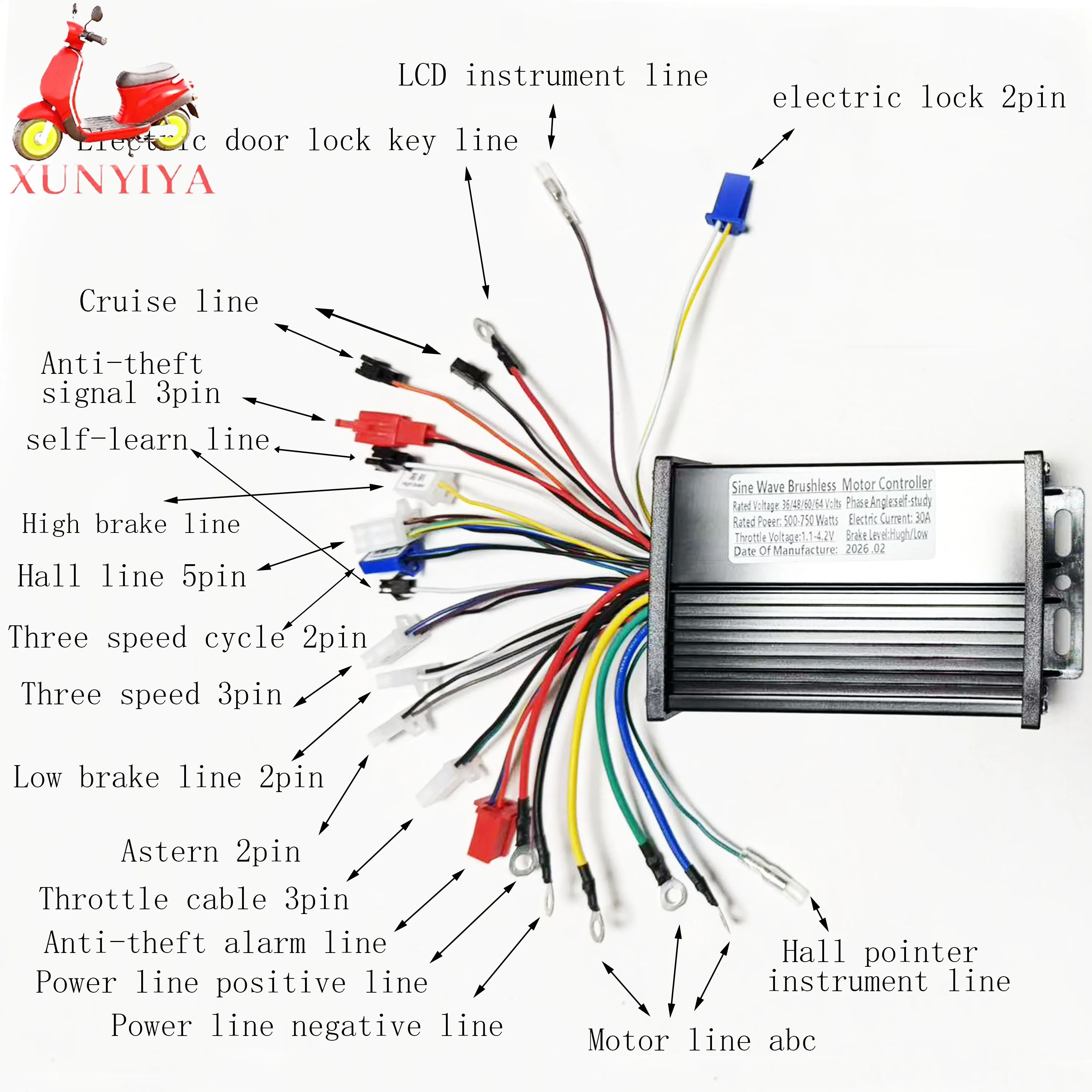 Трехрежимный синусоидальный контроллер 36В/48В/60В/64В 500Вт/750Вт, максимальный ток 30А, для ремонта электровелосипедов и мотоциклов
Трехрежимный синусоидальный контроллер 36В/48В/60В/64В 500Вт/750Вт, максимальный ток 30А, для ремонта электровелосипедов и мотоциклов