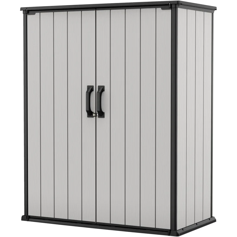 Premier Tall 4.6x5.6 ft Resin Outdoor Storage Shed with Shelving Brackets, Waterproof & Weather Resistant Garden Shed
Premier Tall 4.6x5.6 ft Resin Outdoor Storage Shed with Shelving Brackets, Waterproof & Weather Resistant Garden Shed