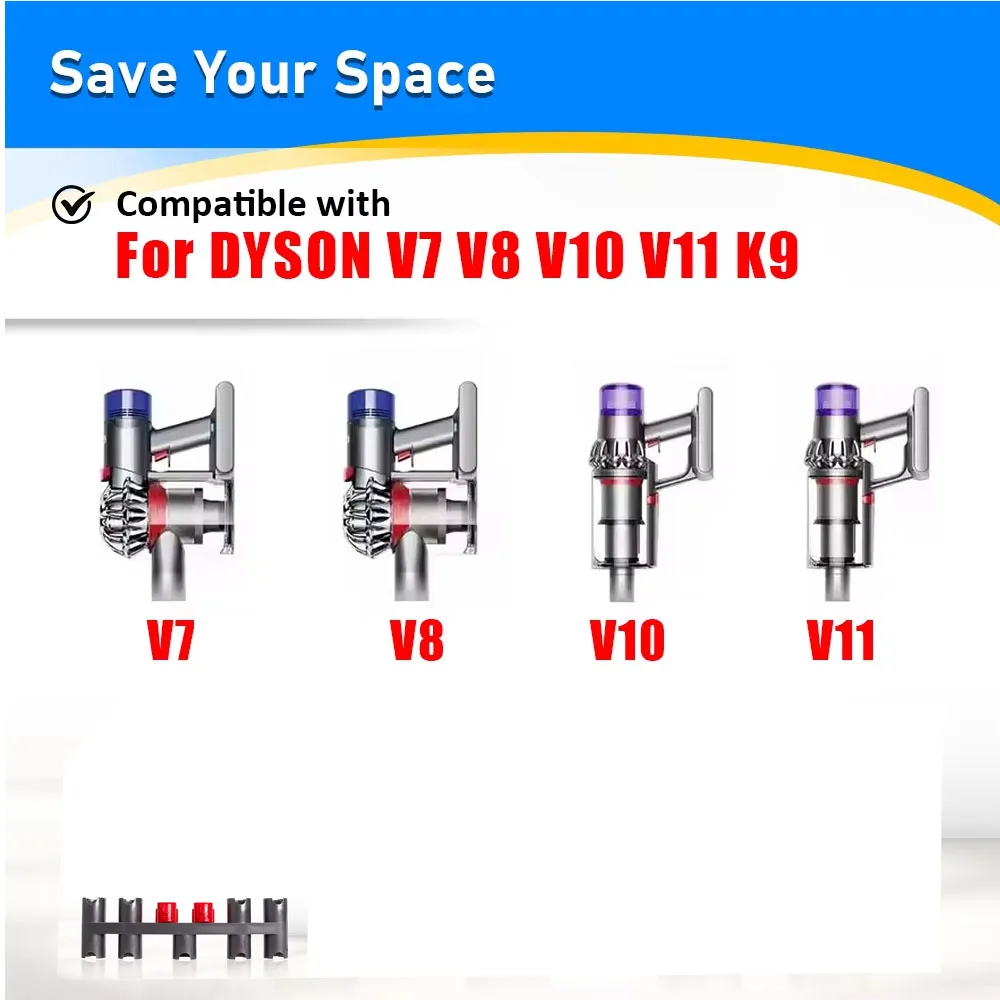 Запасной держатель для насадок-щеток для пылесосов Dyson V7 V8 V10 V11 V15, кронштейн для насадок, органайзер для хранения, держатель для чистящих инструментов
Запасной держатель для насадок-щеток для пылесосов Dyson V7 V8 V10 V11 V15, кронштейн для насадок, органайзер для хранения, держатель для чистящих инструментов