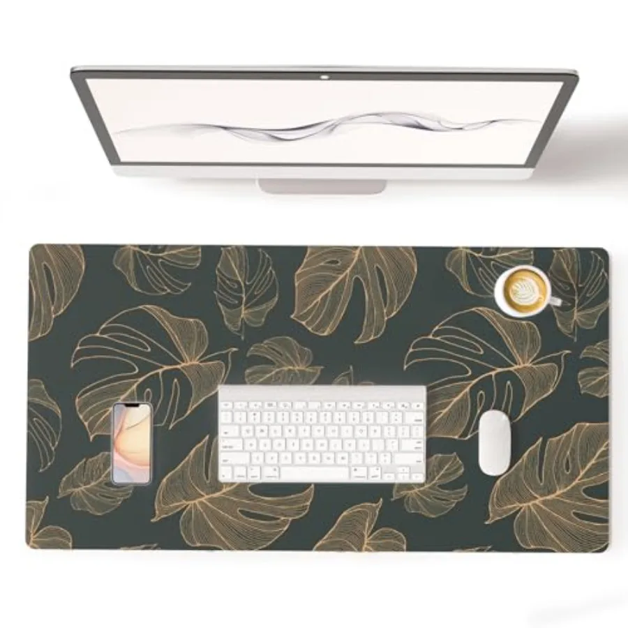 Large Mouse Pad, Waterproof Office Desk Mat, Non-Slip Gaming Mouse Pad, XXL PC Laptop Protector Pads, PU Leather Desk Writing P
Large Mouse Pad, Waterproof Office Desk Mat, Non-Slip Gaming Mouse Pad, XXL PC Laptop Protector Pads, PU Leather Desk Writing P