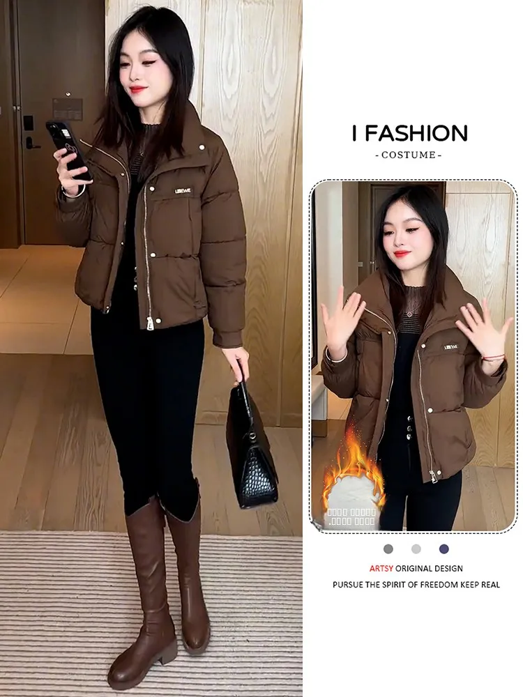 Women's Faionable Windproof Stand Collar Warm down Cotton Jaet Winter Thiened Fce Lined Ele Outerwear Coat
Women's Faionable Windproof Stand Collar Warm down Cotton Jaet Winter Thiened Fce Lined Ele Outerwear Coat