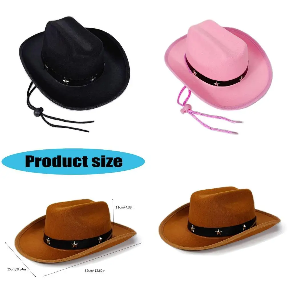 652F Kids Western Cowboy Hats With Star Studs Adjustable Strap For Ages 3-12 Outdoor And Party Wear
652F Kids Western Cowboy Hats With Star Studs Adjustable Strap For Ages 3-12 Outdoor And Party Wear