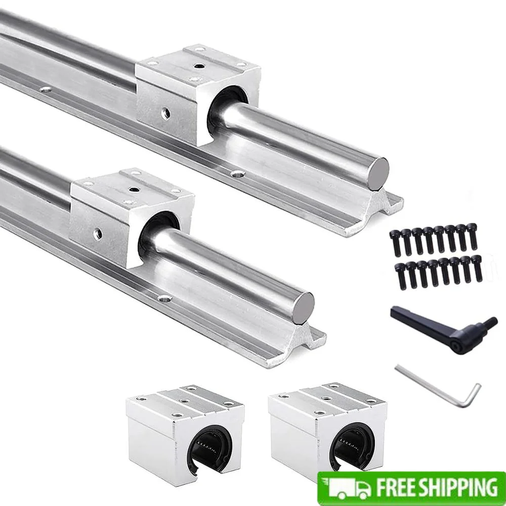 Linear Rail SBR20 800mm Slide Guide 2Pcs with 4Pcs SBR20UU Bearing Blocks High Load Precision Motion System
Linear Rail SBR20 800mm Slide Guide 2Pcs with 4Pcs SBR20UU Bearing Blocks High Load Precision Motion System