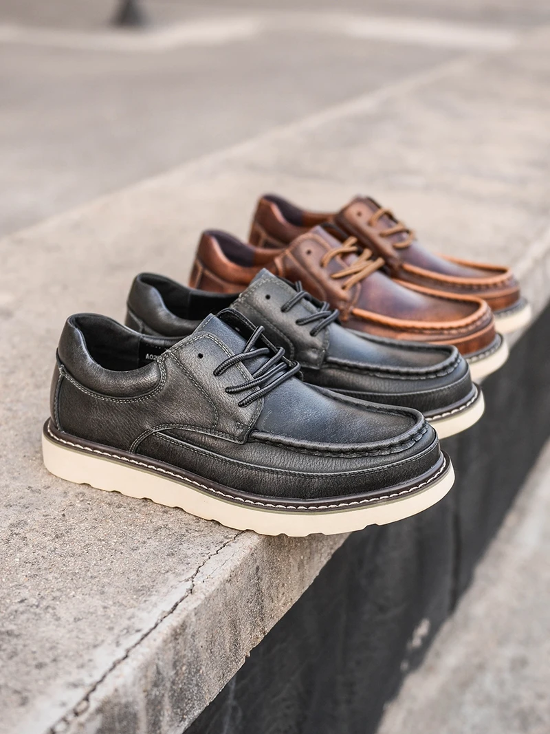 Retro American Style Low Cut Work Shoes Boots Large Size Men's Outdoor Casual Genuine Leather Trendy round Toe Shoes
Retro American Style Low Cut Work Shoes Boots Large Size Men's Outdoor Casual Genuine Leather Trendy round Toe Shoes