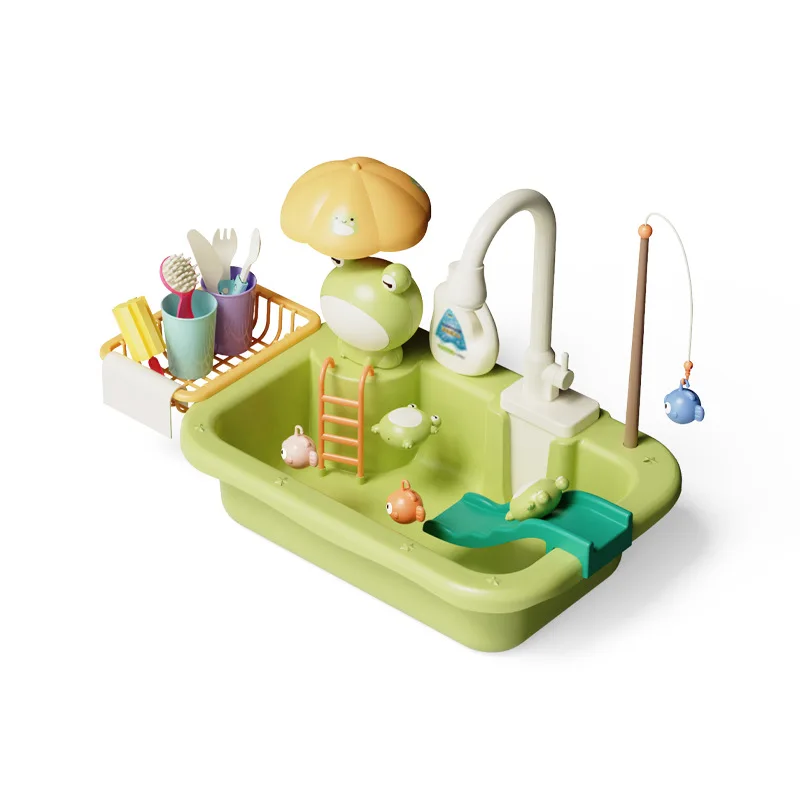 2024 Cartoon Image Children Kitchen Toy Girl Play House Small Frog Yellow Duck Dishwasher Electric Cycle Out of the Wash Basin
2024 Cartoon Image Children Kitchen Toy Girl Play House Small Frog Yellow Duck Dishwasher Electric Cycle Out of the Wash Basin