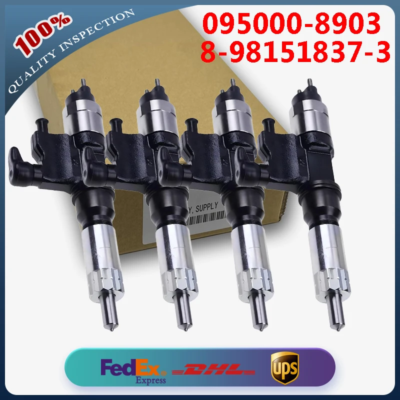 4PCS Diesel Fuel Injector 095000-8903 8-98151837-3 for ISUZU NPR NQR Forward Injector Diesel Engine 5.2L
4PCS Diesel Fuel Injector 095000-8903 8-98151837-3 for ISUZU NPR NQR Forward Injector Diesel Engine 5.2L