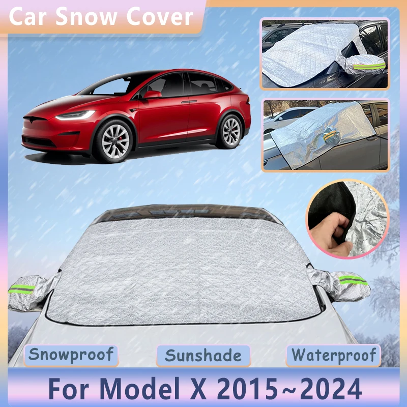 For Tesla Model X 2015~2024 2020 2022 Car Snow Cover Outdoor Winter Front Windshield Anti-Freeze Shield Sunshades Accessories
For Tesla Model X 2015~2024 2020 2022 Car Snow Cover Outdoor Winter Front Windshield Anti-Freeze Shield Sunshades Accessories