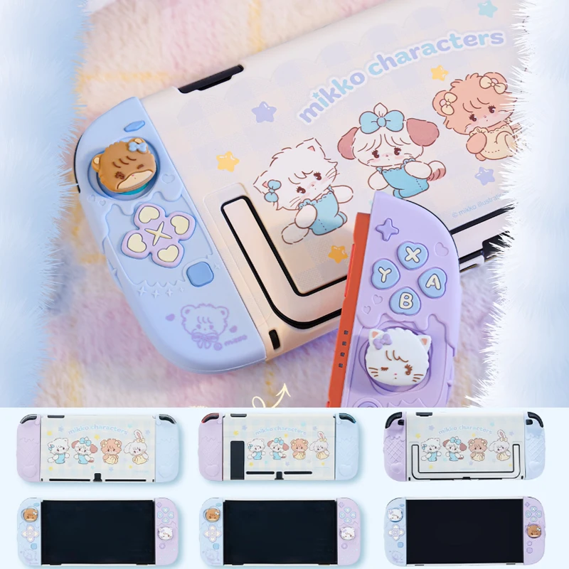 Жесткий чехол с милыми животными, защитный чехол для Nintendo Switch 2/Oled Joy-Con, контроллер, ручка для большого пальца, кнопки ABXY, силиконовый чехол
Жесткий чехол с милыми животными, защитный чехол для Nintendo Switch 2/Oled Joy-Con, контроллер, ручка для большого пальца, кнопки ABXY, силиконовый чехол