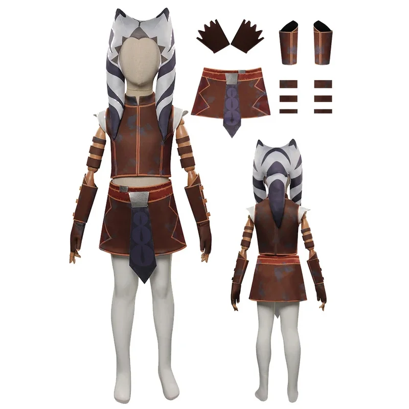 Асока Косплей Дети Девушка Фантазия Мультфильм Космическая Битва Женский Супергерой Маскировка Дети Фэнтези Хэллоуин Карнавальная Вечеринка Ткань
Асока Косплей Дети Девушка Фантазия Мультфильм Космическая Битва Женский Супергерой Маскировка Дети Фэнтези Хэллоуин Карнавальная Вечеринка Ткань