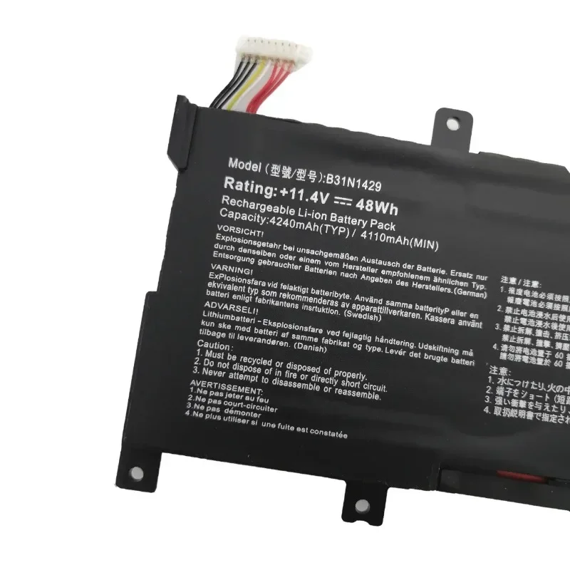 Новый аккумулятор для ноутбука B31N1429 4240 мАч 48 Втч для ASUS A501L A501LX A501LB5200 K501U K501UX K501UB K501UW K501LB K501LX K501L
Новый аккумулятор для ноутбука B31N1429 4240 мАч 48 Втч для ASUS A501L A501LX A501LB5200 K501U K501UX K501UB K501UW K501LB K501LX K501L