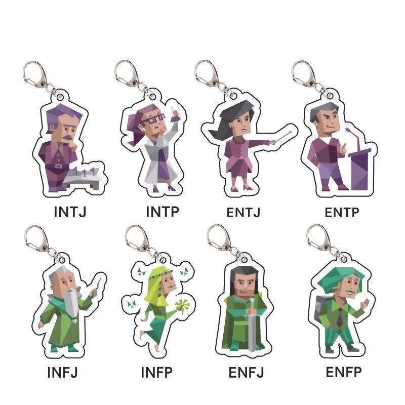 MBTI Sixteen Personality Type Keychain Creative Character Pendant Cartoon 16 Kind Of ESFP Pendant ESTP ENTJ key holder ISFP ISTP
MBTI Sixteen Personality Type Keychain Creative Character Pendant Cartoon 16 Kind Of ESFP Pendant ESTP ENTJ key holder ISFP ISTP