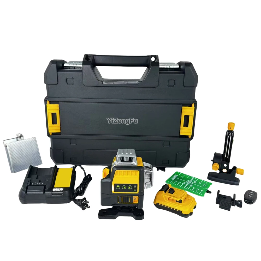 089LG 3 Sides*360 16 Lines Green Light Laser Level Horizontal Meter Vertical 12V 2ah Battery Charger Mini Laser Level Tool Set
089LG 3 Sides*360 16 Lines Green Light Laser Level Horizontal Meter Vertical 12V 2ah Battery Charger Mini Laser Level Tool Set