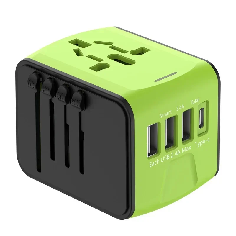 International travel adapter with 3 USB and Type C power adapters for fast charging EU/UK/US/Australia travel plugs
International travel adapter with 3 USB and Type C power adapters for fast charging EU/UK/US/Australia travel plugs