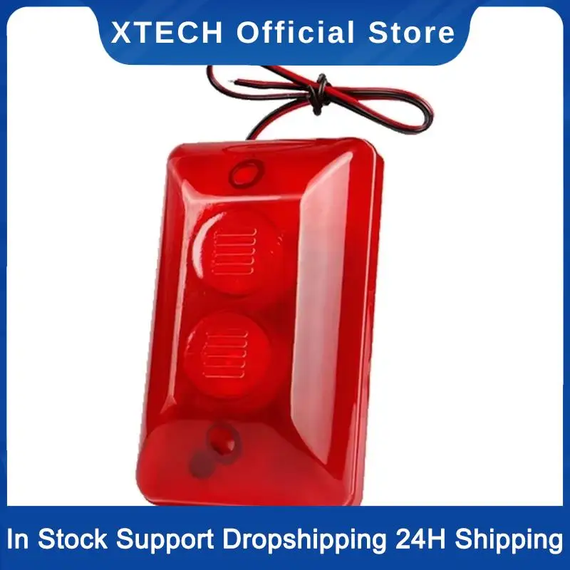 XTECH Мини-пьезо-стробоскопическая сирена 12 В Проводная сигнализация с высоким звуком 115 дБ TPS-
XTECH Мини-пьезо-стробоскопическая сирена 12 В Проводная сигнализация с высоким звуком 115 дБ TPS-