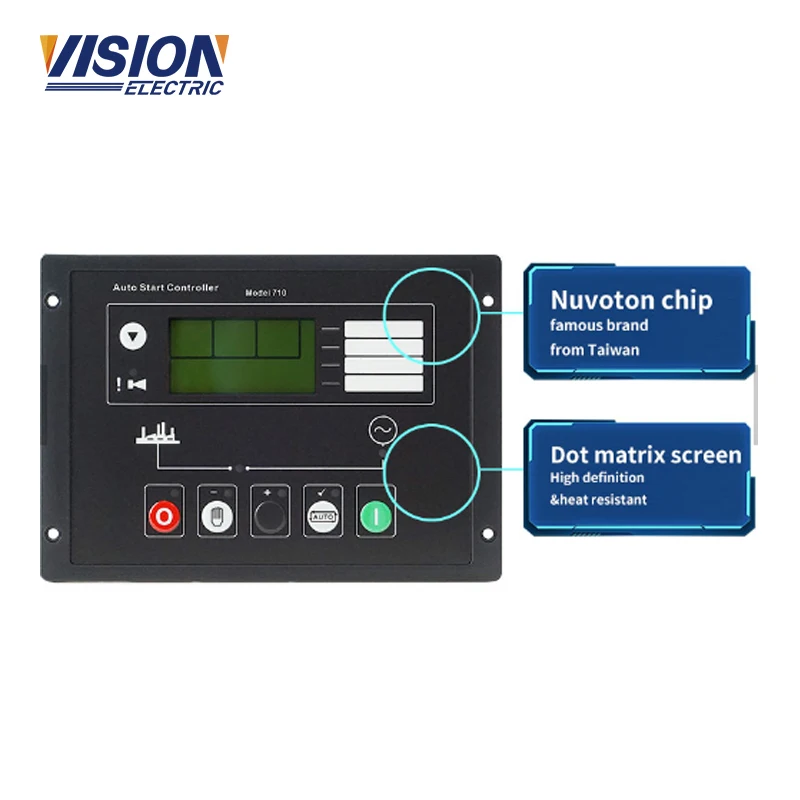 Diesel Generator Control Panel DSE710 Deep Sea Genset Controller 710 Control Module 
Diesel Generator Control Panel DSE710 Deep Sea Genset Controller 710 Control Module