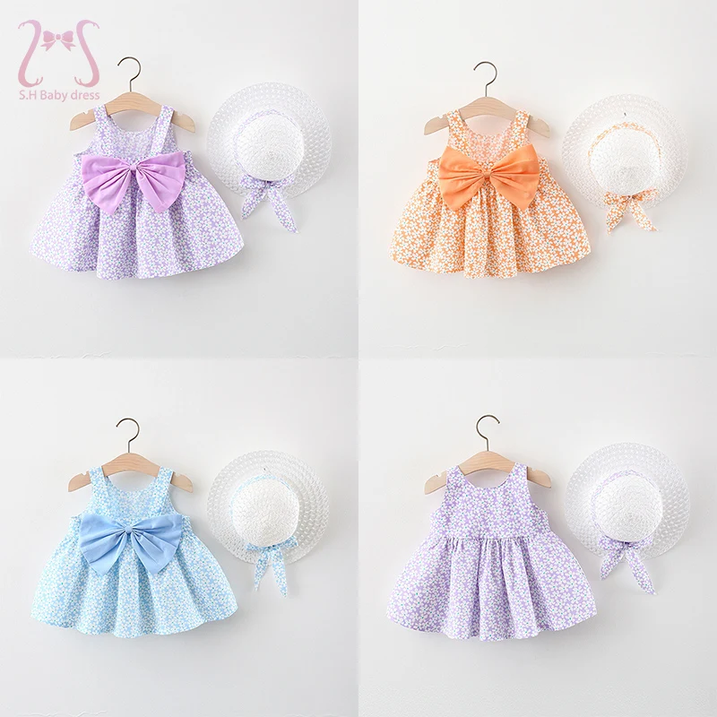 2Pcs/Set Summer Dresses For Girls Sweet Bow Flower Children Clothes Sleeveless Cotton Party Princess Toddler Kids Costume + Hat
2Pcs/Set Summer Dresses For Girls Sweet Bow Flower Children Clothes Sleeveless Cotton Party Princess Toddler Kids Costume + Hat