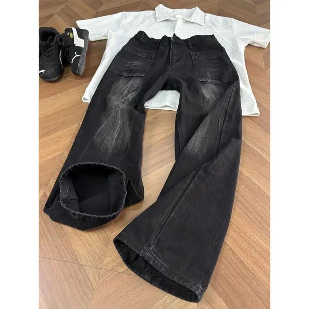 Мужские джинсы Cleanfit с принтом «Молния», в стиле High Street, с эффектом выцветания, свободные, расклешенные, длинные брюки, средняя посадка, хлопок...
Мужские джинсы Cleanfit с принтом «Молния», в стиле High Street, с эффектом выцветания, свободные, расклешенные, длинные брюки, средняя посадка, хлопок...