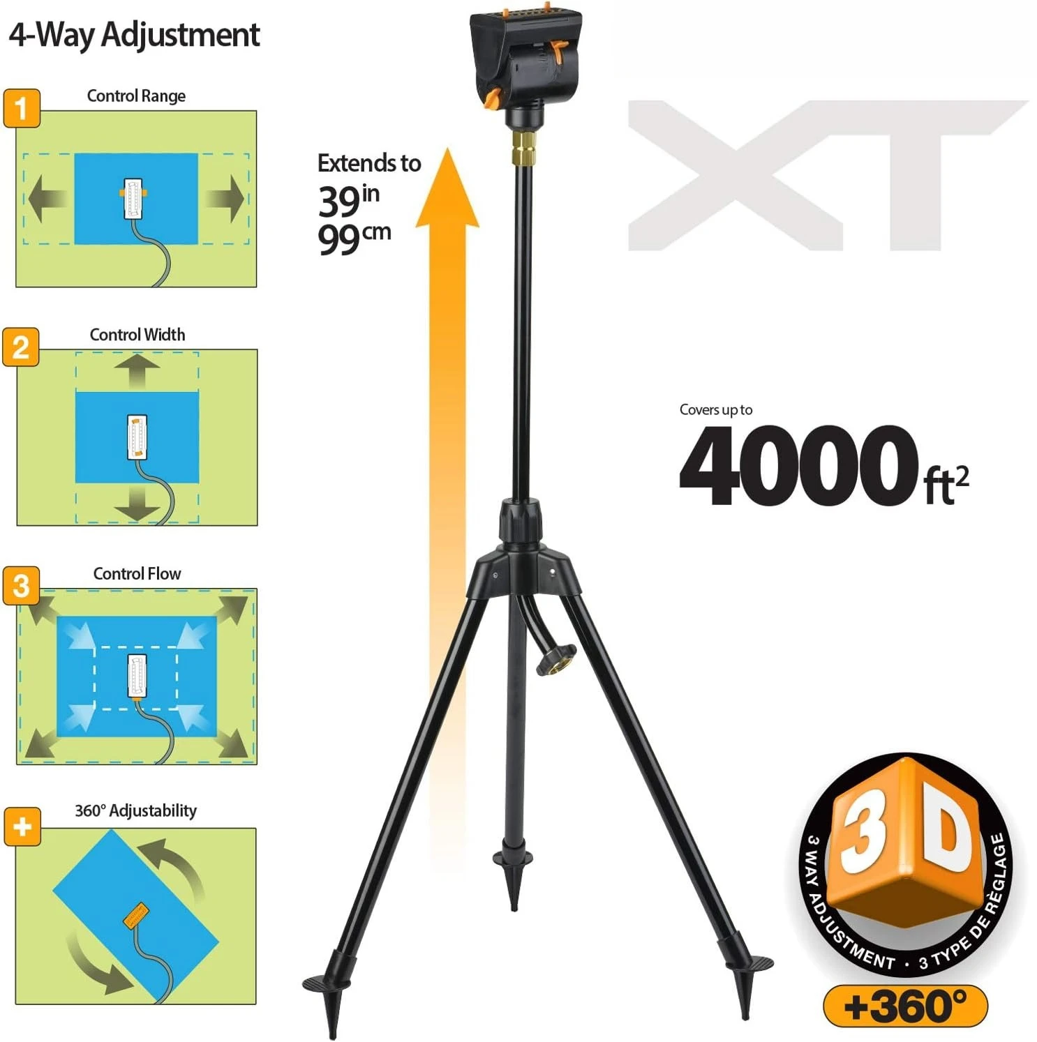 65178AMZ MiniMax Turbo Осциллирующий спринклер на штативе, 4000 кв. Фут, 4-сторонняя регулировка, комплект быстрого подключения, черный, желтый-горячий
65178AMZ MiniMax Turbo Осциллирующий спринклер на штативе, 4000 кв. Фут, 4-сторонняя регулировка, комплект быстрого подключения, черный, желтый-горячий