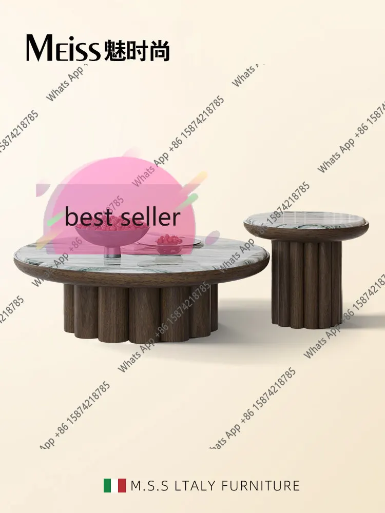 Ii Natural Marble Coffee Table Fashion, High-end Medieval Style Italian Size Round Table Combination
Ii Natural Marble Coffee Table Fashion, High-end Medieval Style Italian Size Round Table Combination