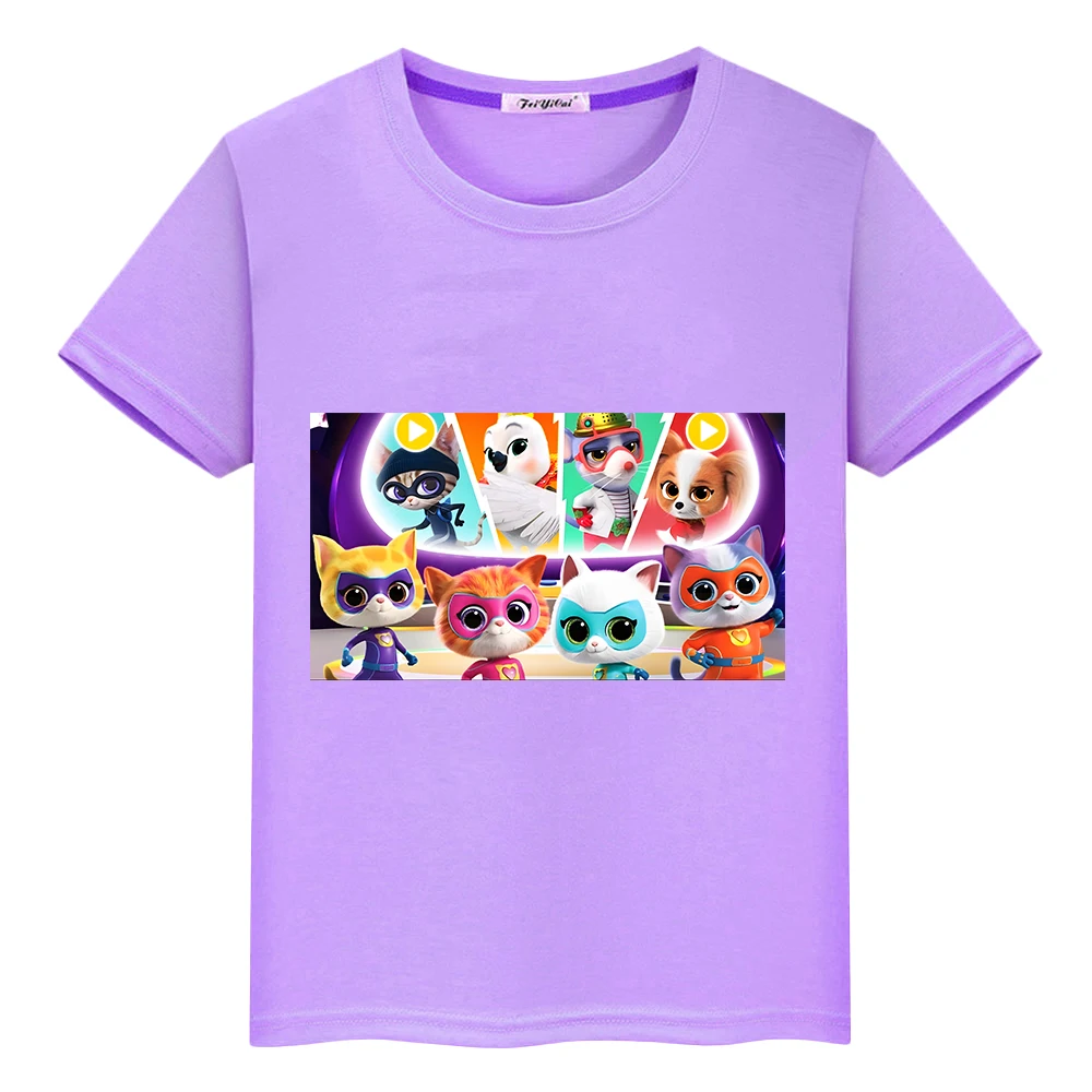 Super Kitties 100%Cotton T-shirt Short Print Tops boy girls clothes y2k one piece SummerCasual Cartoon Anime Tees kids clothes
Super Kitties 100%Cotton T-shirt Short Print Tops boy girls clothes y2k one piece SummerCasual Cartoon Anime Tees kids clothes