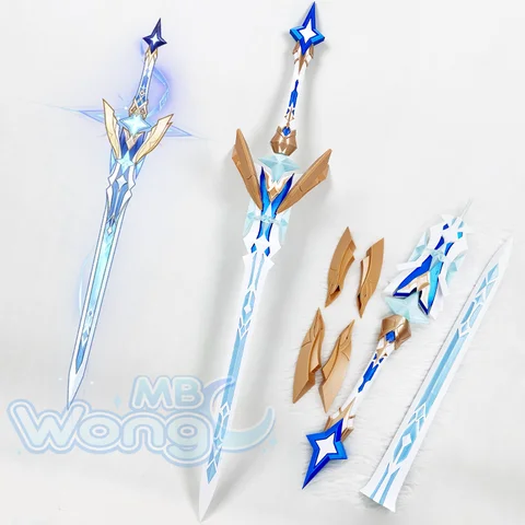Rekwizyt do cosplayu z gry „Game Traveler” – ostrze Exaiphanes, rekwizyt ręczny, gwiezdny miecz z ostrzem, PVC, 112 cm, Aether Lumine, na imprezę Hallowmas, dla dorosłych, unisex.