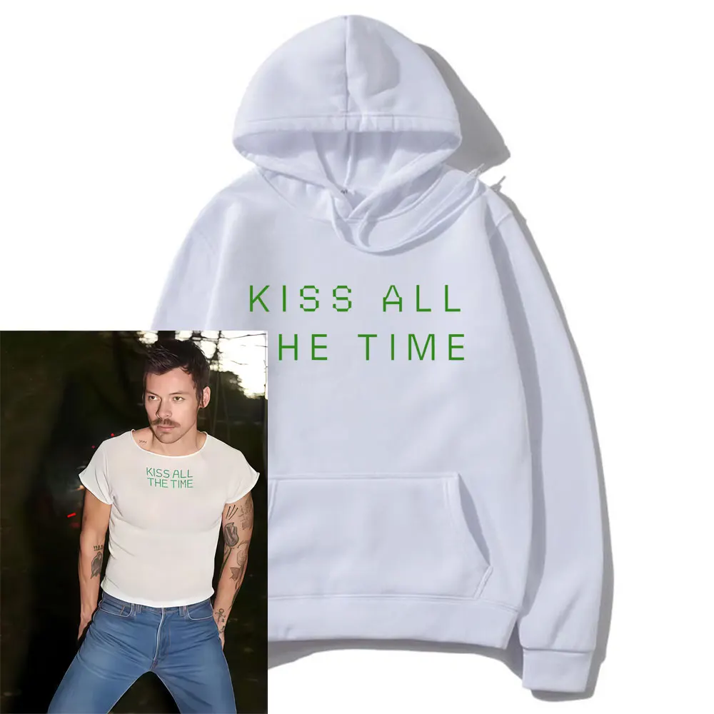 Kiss All The Time Same Style Print Hoodie Men Women Fashion Hip Hop Oversized Sweatshirt Male Casual Fleece Pullover Streetwear
Kiss All The Time Same Style Print Hoodie Men Women Fashion Hip Hop Oversized Sweatshirt Male Casual Fleece Pullover Streetwear