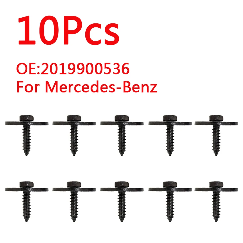 10Pcs Car Hex Screw Bolt Retainer Fender Liner Under Cover Screw For Mercedes-Benz Undercar Shield Sheet Metal Screw 2019900536
10Pcs Car Hex Screw Bolt Retainer Fender Liner Under Cover Screw For Mercedes-Benz Undercar Shield Sheet Metal Screw 2019900536