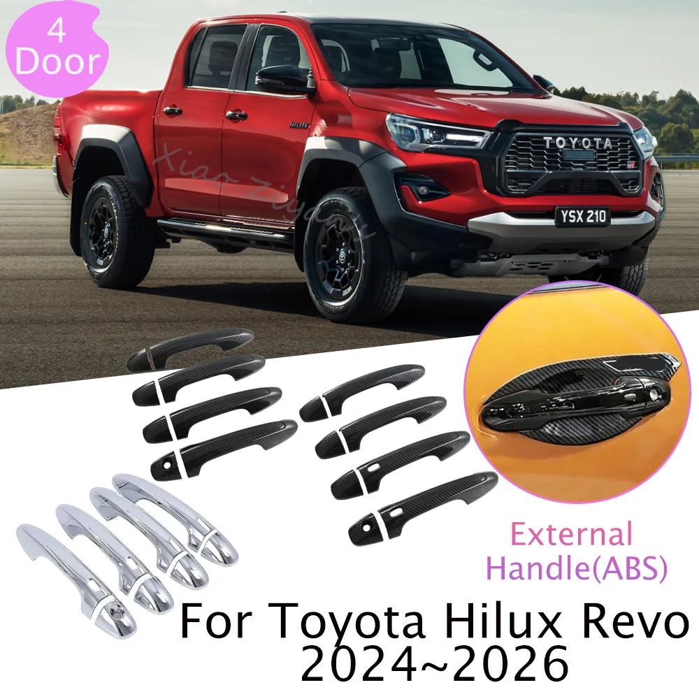 For Toyota Hilux Revo 2024~2026 2025 Exterior Door Handle Protective Cover Anti-scratch Decorative Modification Accessories ABS
For Toyota Hilux Revo 2024~2026 2025 Exterior Door Handle Protective Cover Anti-scratch Decorative Modification Accessories ABS