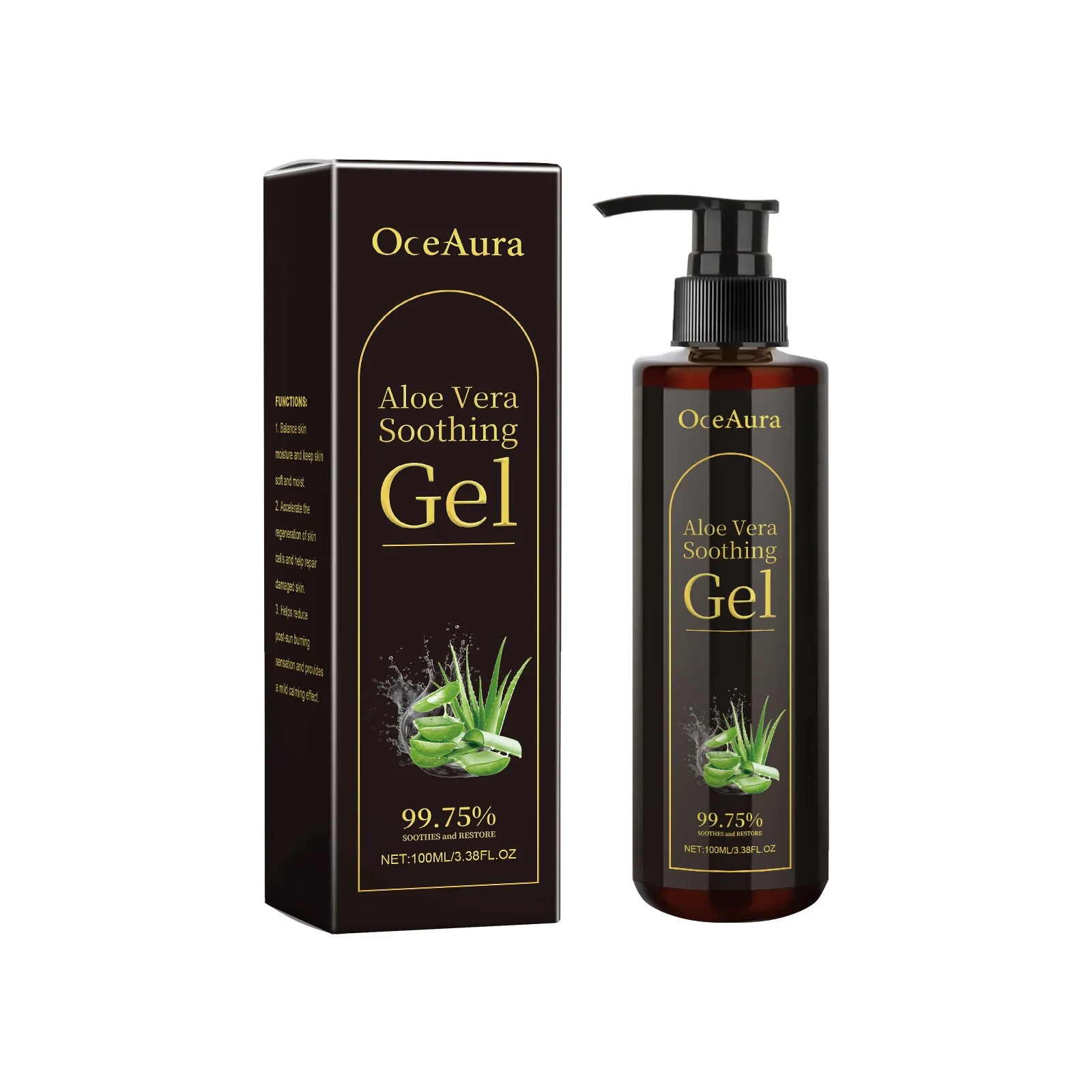 OceAura Aloe Vera Leaf Soothing Gel Moisturizing Gentle And Comfortable Skin Moisturizing And Hydrating Skin Care Gel 1pcs
OceAura Aloe Vera Leaf Soothing Gel Moisturizing Gentle And Comfortable Skin Moisturizing And Hydrating Skin Care Gel 1pcs