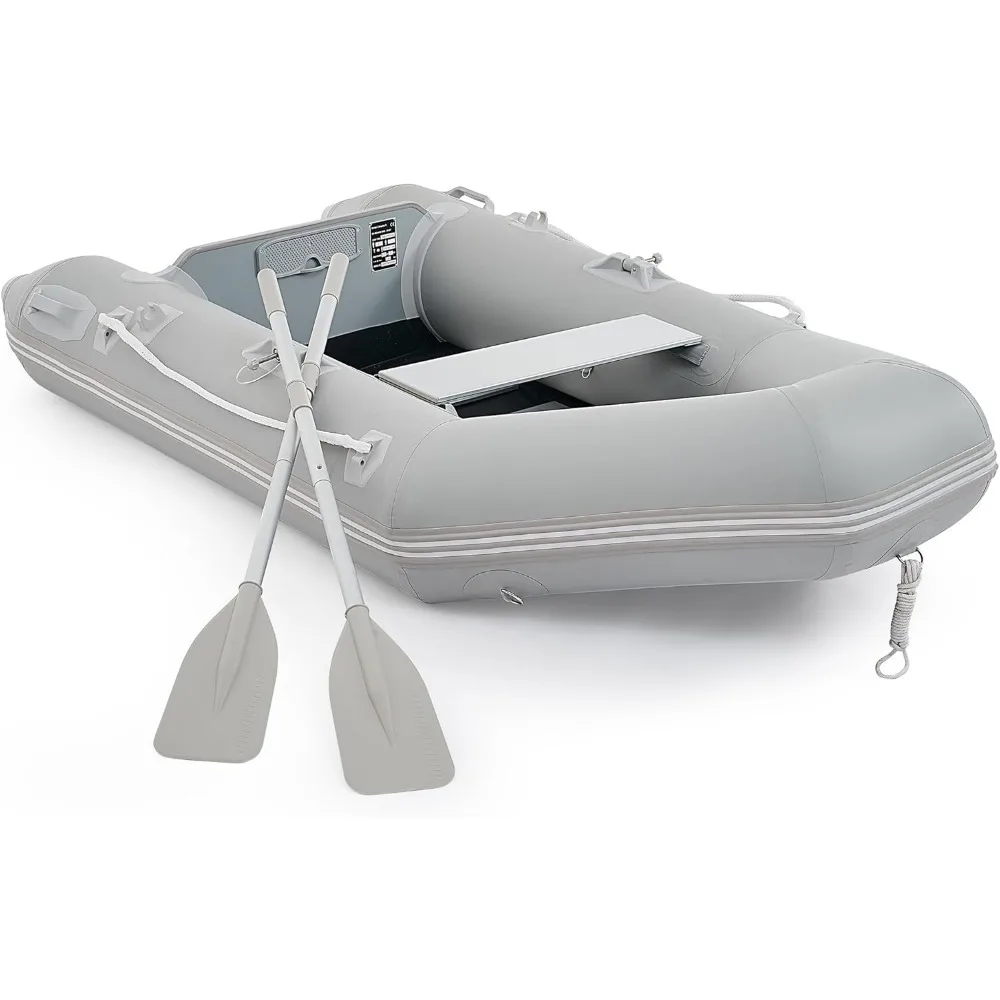 7.5ft Inflatable Dinghy Boat for 2 Adults, 660lb Capacity Heavy-Duty PVC Raft with Aluminum Floor & Oars, Motor Mount, Port
7.5ft Inflatable Dinghy Boat for 2 Adults, 660lb Capacity Heavy-Duty PVC Raft with Aluminum Floor & Oars, Motor Mount, Port
