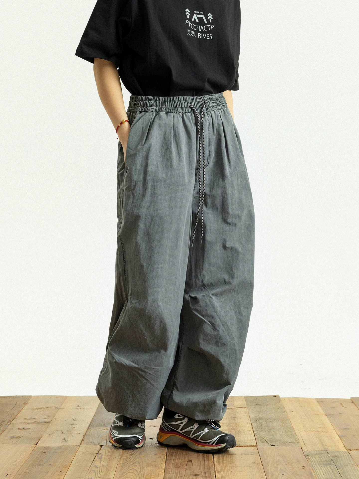 GoodNorth Japanese Style Vintage Loose Fit Casual Pants Unisex Drawstring Workwear Long Trousers Wide Leg Straight Leg Pants
GoodNorth Japanese Style Vintage Loose Fit Casual Pants Unisex Drawstring Workwear Long Trousers Wide Leg Straight Leg Pants