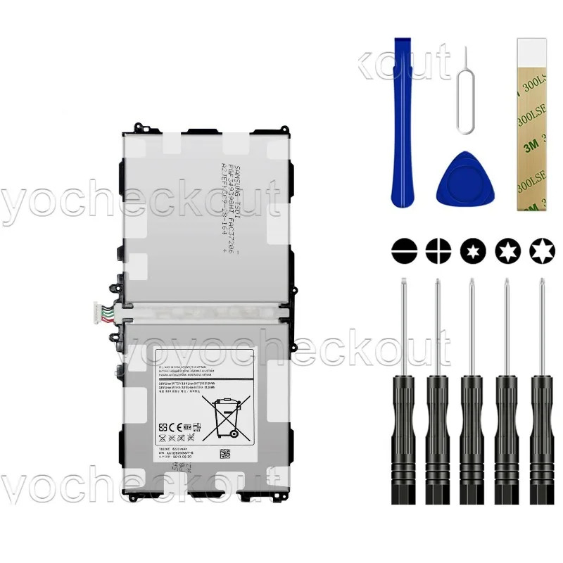 For Note 10.1 2014 SM-P600 P601 P605 P607T Battery T8220U T8220E-
For Note 10.1 2014 SM-P600 P601 P605 P607T Battery T8220U T8220E-