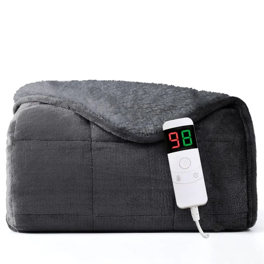 Утяжеленное одеяло с подогревом для взрослых, 50x60, 12 фунтов, электрическое одеяло с быстрым нагревом, тяжелое одеяло 1, 2, 4, 6, 8 часов, автоматическое выключение, 10 уровней нагрева
Утяжеленное одеяло с подогревом для взрослых, 50x60, 12 фунтов, электрическое одеяло с быстрым нагревом, тяжелое одеяло 1, 2, 4, 6, 8 часов, автоматическое выключение, 10 уровней нагрева