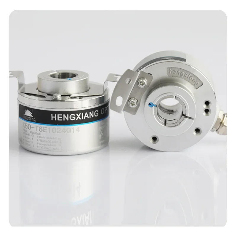 New Hengxiang K50-T6E1024Q8D Rotary Encoder Hollow Shaft 8mm DC5-30V Line Driver Output 1024-23040 PPR IP65 Protection
New Hengxiang K50-T6E1024Q8D Rotary Encoder Hollow Shaft 8mm DC5-30V Line Driver Output 1024-23040 PPR IP65 Protection