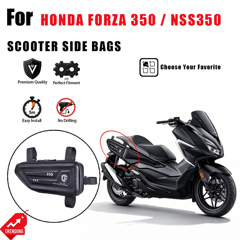For Honda Forza 350 NSS350 Scooter Side Bags Universal Motorcycle Saddlebags Riding Storage Tool Bags Waterproof Panniers Rack
For Honda Forza 350 NSS350 Scooter Side Bags Universal Motorcycle Saddlebags Riding Storage Tool Bags Waterproof Panniers Rack