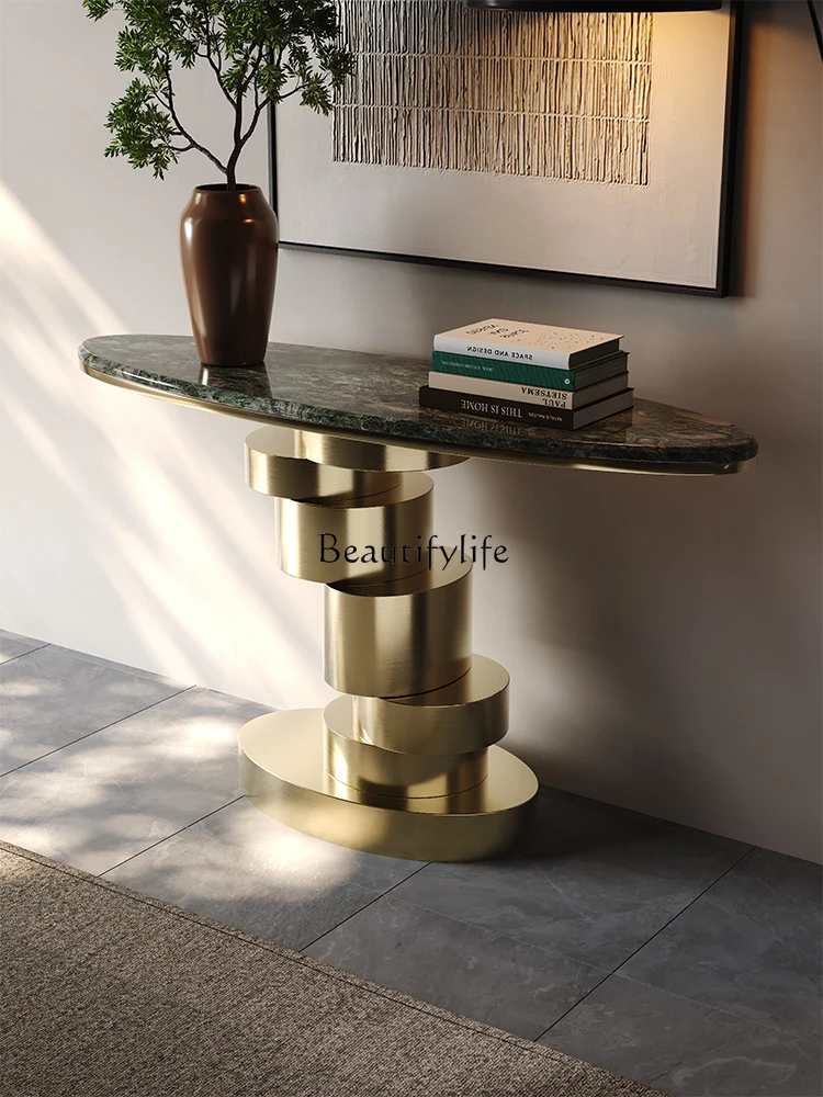 X4 Light luxury entrance table against the wall rock slab entrance platform decoration entrance corridor case number
X4 Light luxury entrance table against the wall rock slab entrance platform decoration entrance corridor case number