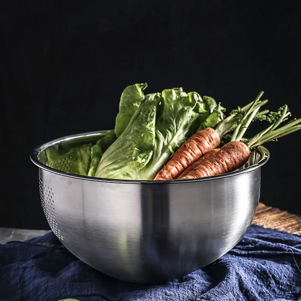 Stainless Steel Drain Basket Colander For Kitchen Inclined Bottom Multifunctional Rice Fruit Vegetable Draining Strainer Drying
Stainless Steel Drain Basket Colander For Kitchen Inclined Bottom Multifunctional Rice Fruit Vegetable Draining Strainer Drying
