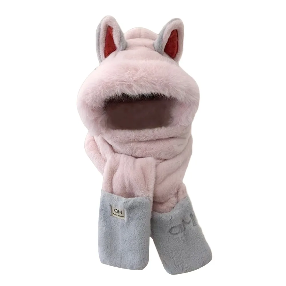 Winter Furry Scarf Hat Glove Three-piece Set Fox Ear Cute Beanies Cap Scarf Soft Casual Neck Warmer Outdoor
Winter Furry Scarf Hat Glove Three-piece Set Fox Ear Cute Beanies Cap Scarf Soft Casual Neck Warmer Outdoor