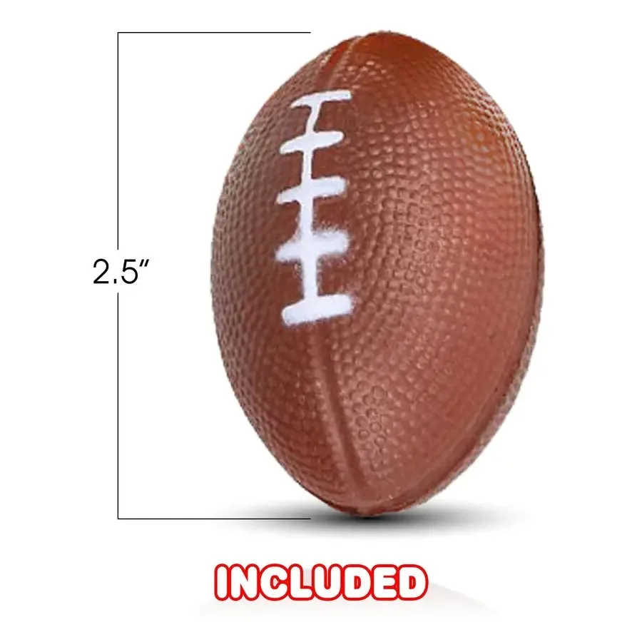 2.5" Football Stress Ball Set of 4
2.5" Football Stress Ball Set of 4