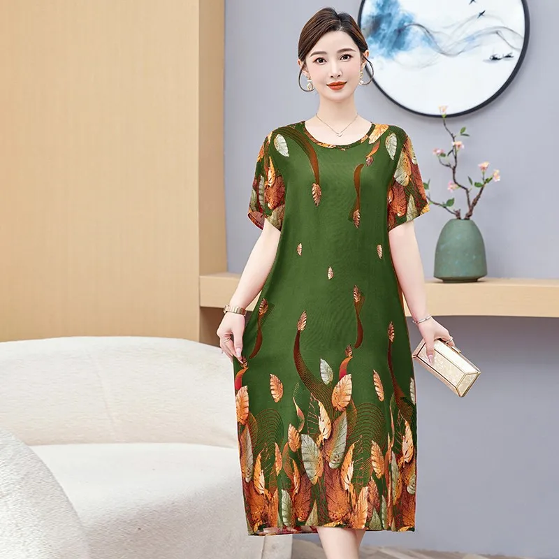 New Fashion 2024 Plus Size Beach style Summer Dresses For Women Casual Midi Elegant O-Neck dress Women Clothing
New Fashion 2024 Plus Size Beach style Summer Dresses For Women Casual Midi Elegant O-Neck dress Women Clothing